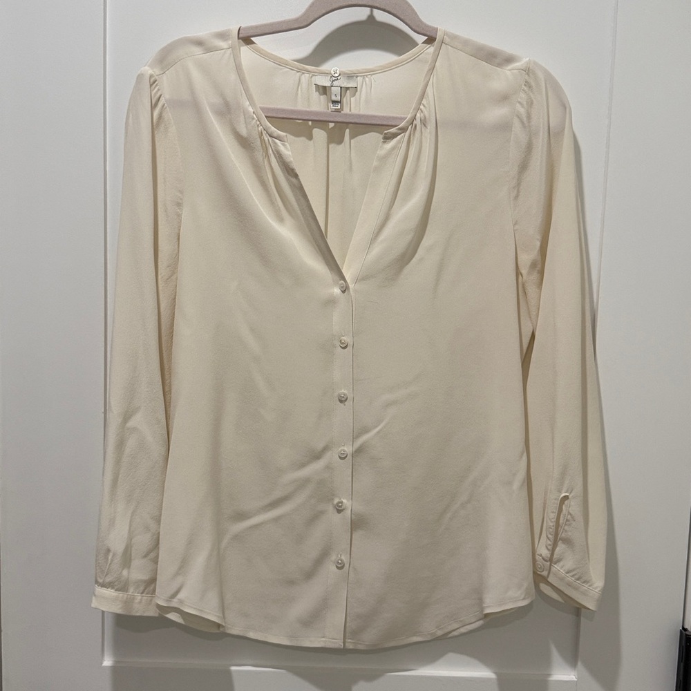 Joie Silk Ivory Blouse
